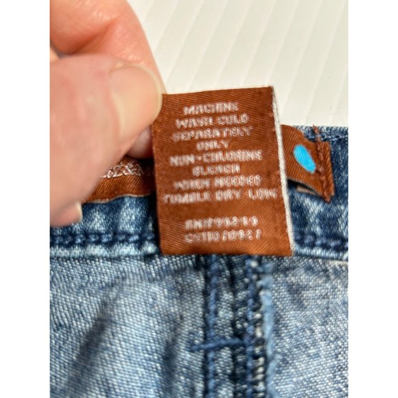 Liz and me Signature Blue Jeans Size 3 (fits like 16W) Cropped Curvy Plus - Picture 5 of 6